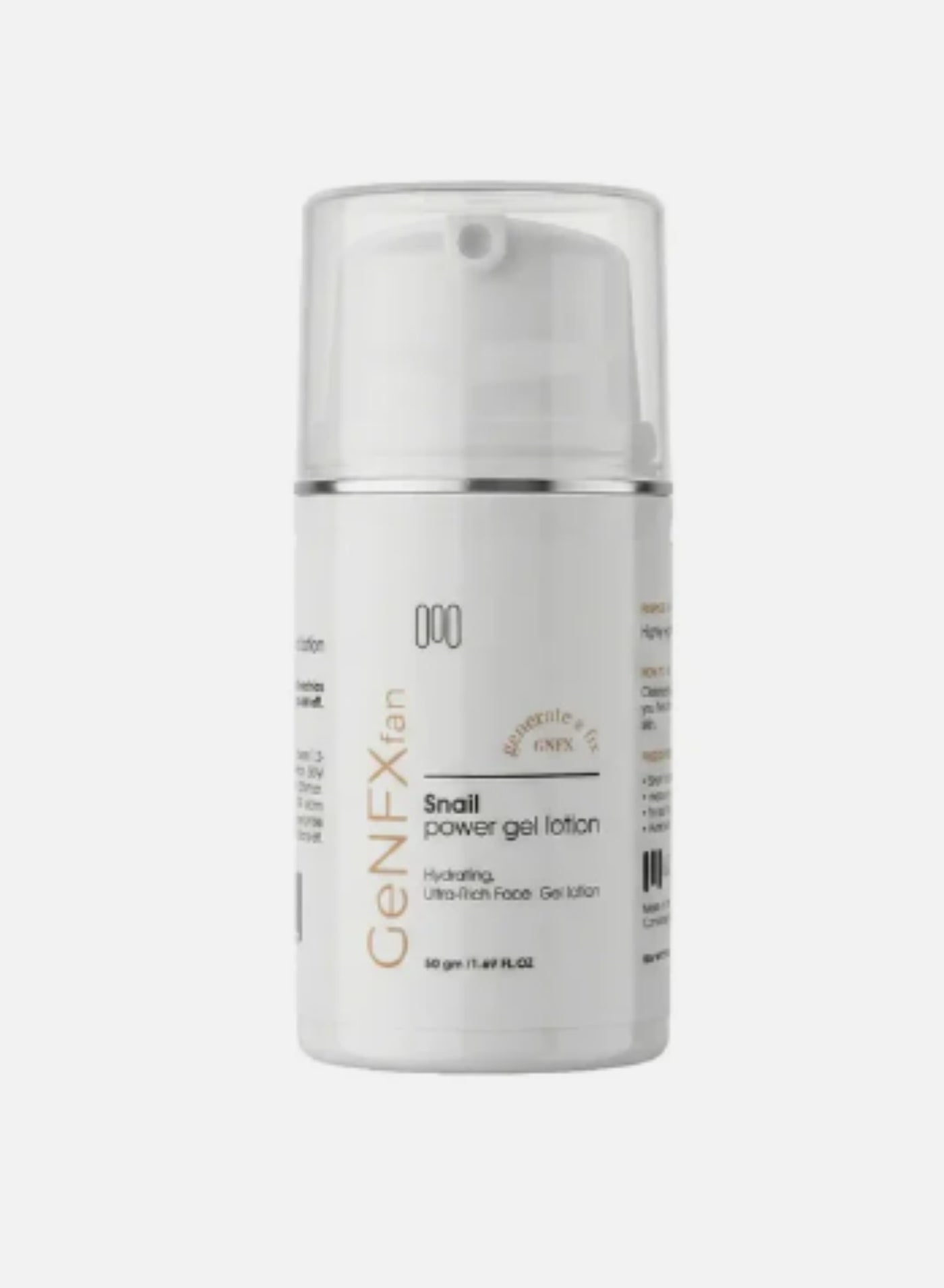 GENFX FAN Ultra Hydrating Moisturizing Lotion Gel for Face from with Snail Extract – 50 g